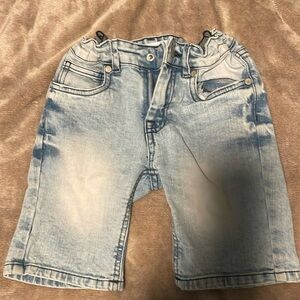 Boy light blue wash shorts